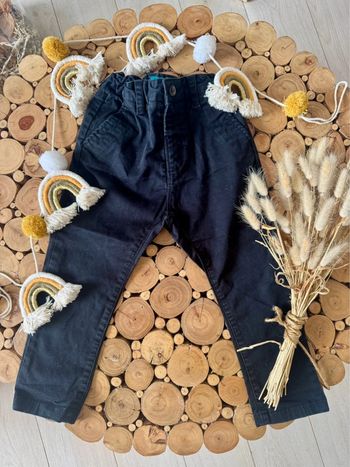 Pantalon chino Zara 24/36 mois noir