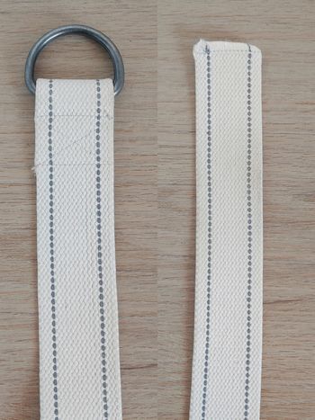 Ceinture  crème toile - 95cm réglable