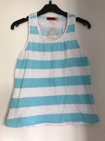 Débardeur imprimé marinière super état