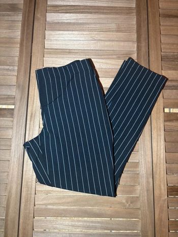 Pantalon droit noir et blanc ligné Lefties taille XS