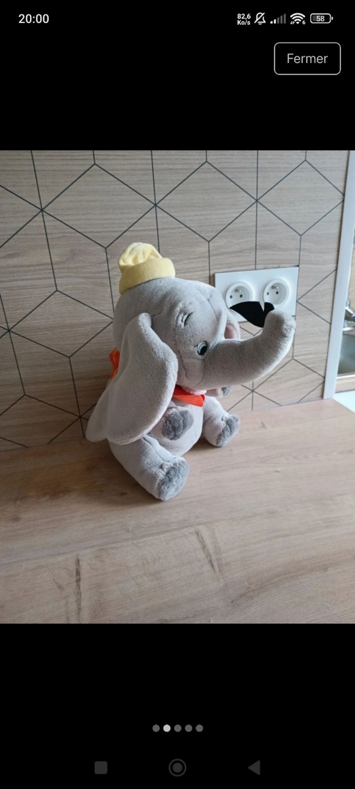 Peluche dumbo - photo numéro 2