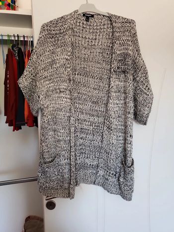 Gilet long manches courtes Jennifer S