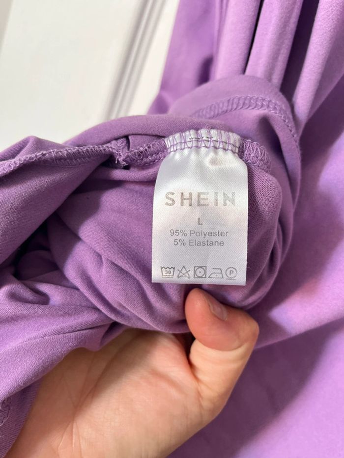 Robe t-shirt violet parme shein - photo numéro 4