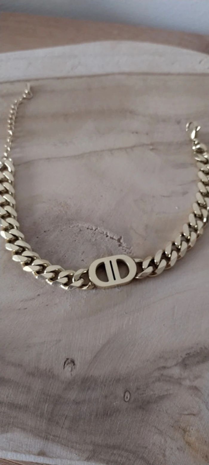 Bracelet gourmette grosse maille