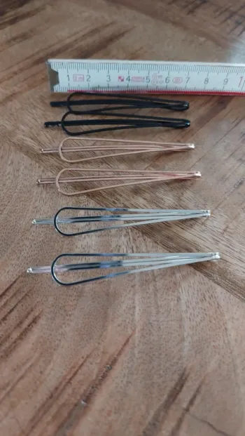 Lot de 6 barrettes de 7 cm
