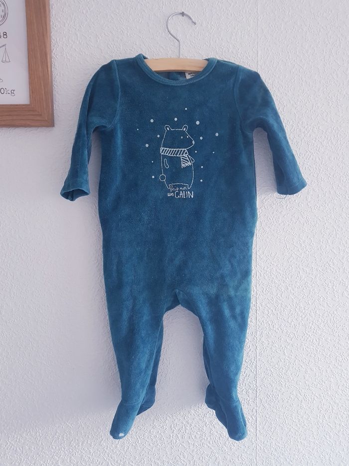 Tape A L'Œil - Grenouillère / pyjama une pièce / dors bien en velours