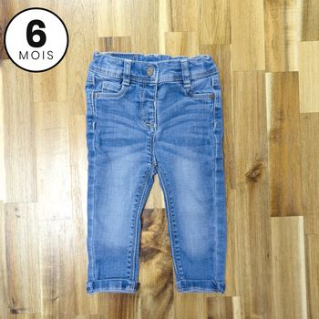 Pantalon jean - taille réglable - TAO 6 mois