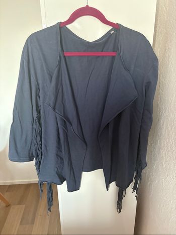 cardigan à frange