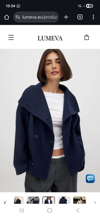 Veste courte neuve type caban Lumeva