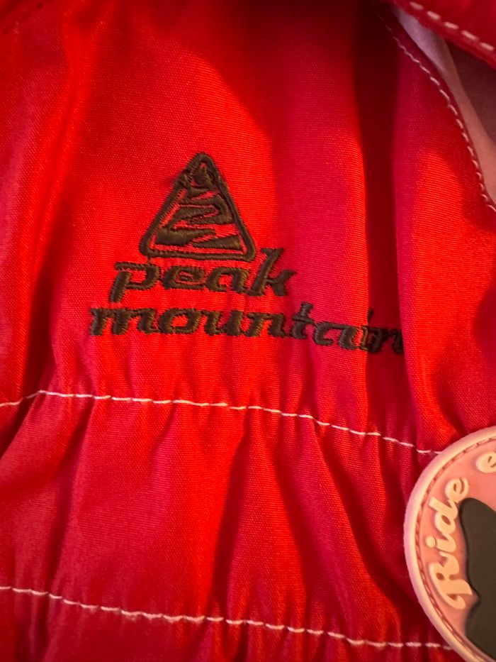 Blouson de ski fille rouge et rose Peak Mountain - photo numéro 3