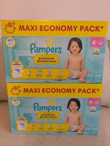 Pampers premium T4 - 2*90 couches