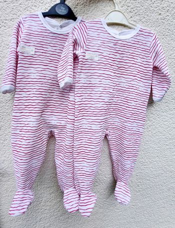 Lot 2 pyjamas grenouillères