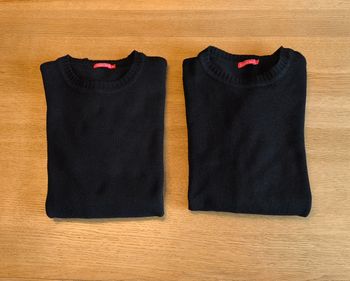 🌴 Lot 2 pulls col rond - Noir - Tissaìa - M 🌴