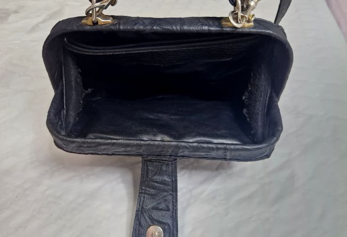 Sac a main , vintage , noire , femme - photo numéro 7
