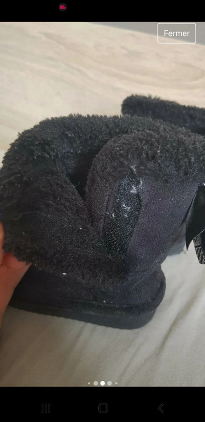 Bottine en daim noir bien chaude - photo numéro 5