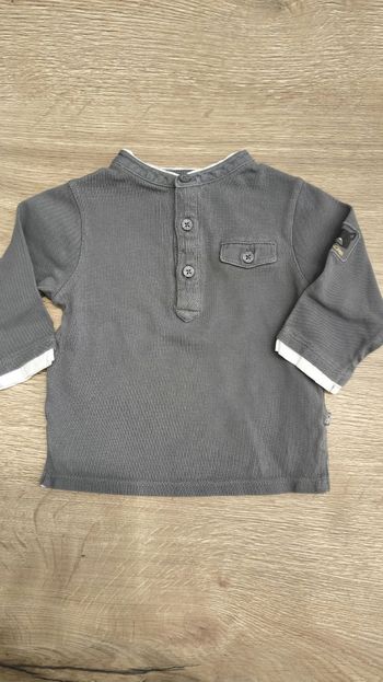 T-shirt gris - 9 mois - obaïbi 