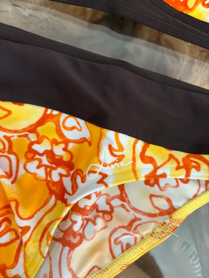 Maillot de bain 2 pièces pièces Livia orange - photo numéro 4