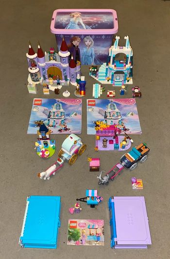 Lot X5 Lego Disney Princess 30116 + 41062 + 41159 + 41166 + 43180 + 43175 + 43189