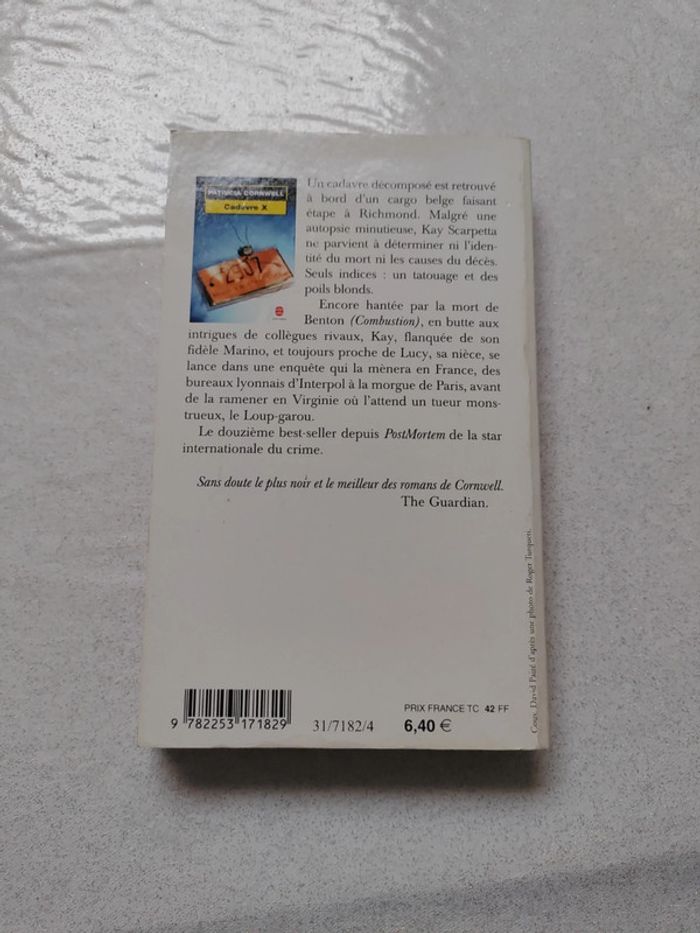 2 livres de Patricia Cornwell - photo numéro 3