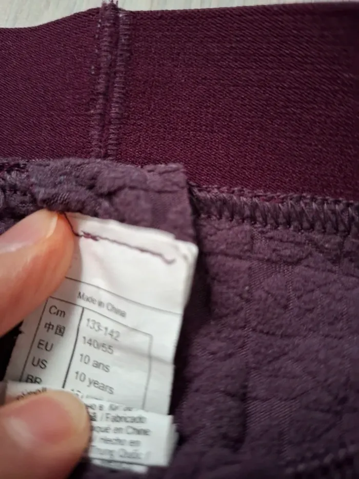Lot de 2 ensembles de sous vêtements de ski Wedze violet 9 ans - photo numéro 8