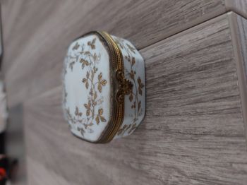 Boite à bijoux Le Tallec porcelaine dorée