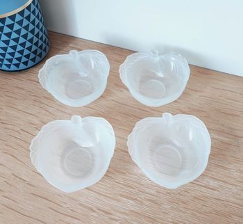 🌿 4 coupes à fruits ou glace - Verre épais poli 🌿