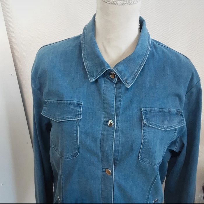 Chemise en jeans pour femme Taille 40 Armand Thiery - photo numéro 2