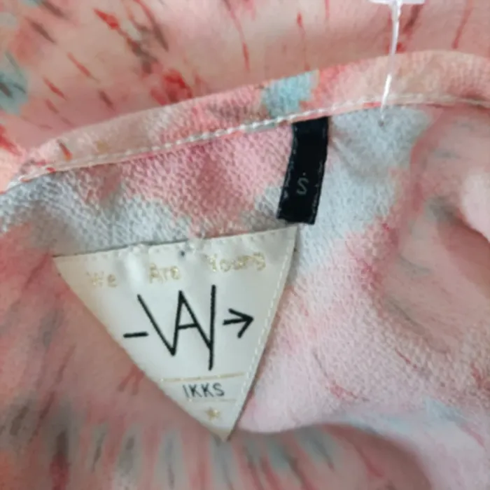 Robe longue IKKS tie and dye rose et bleue, coupe fluide, fines bretelles, taille S A1207 - photo numéro 10