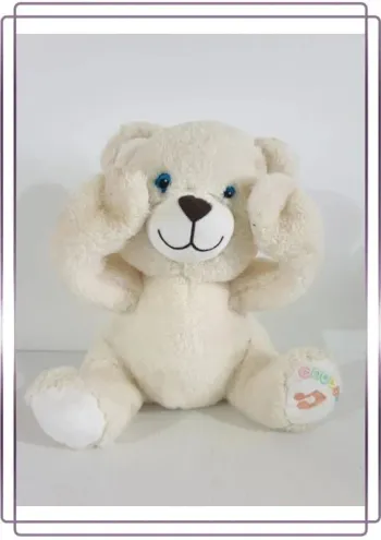 Peluche ourson Gispy, bon état mais quelques tâches à nettoyer 25cm