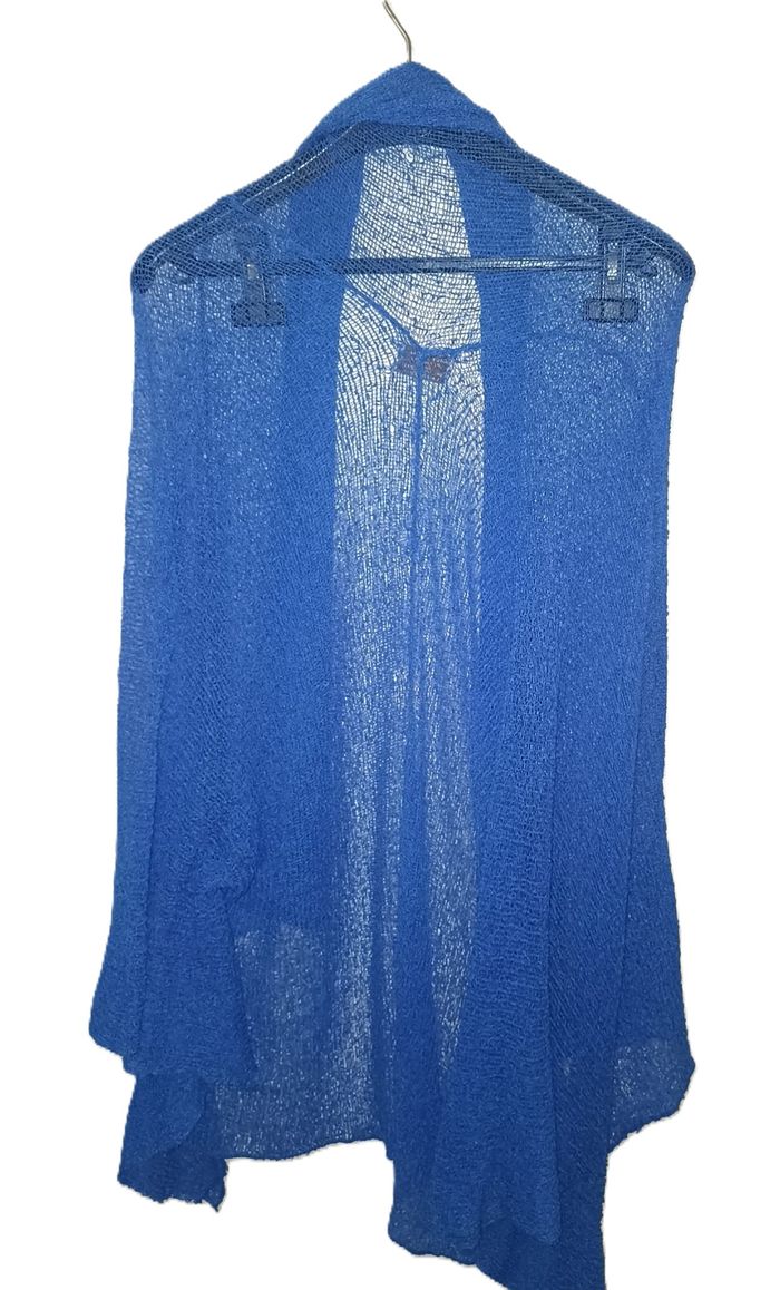 Cardigan Léger Bleu Royal "Kolor de Luna Ibiza" - Parfait pour l'Été ! - photo numéro 3