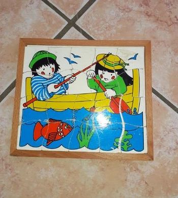 Puzzle enfant bateau barque