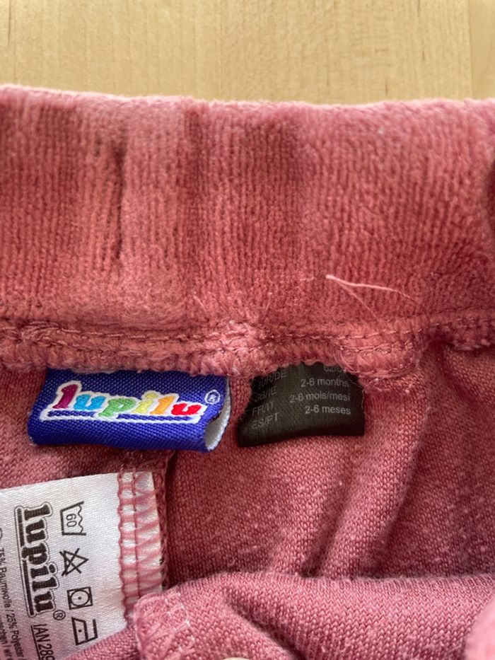 Lot fille 2 pantalons velours  et 1 pull lupilu 6 mois - photo numéro 5