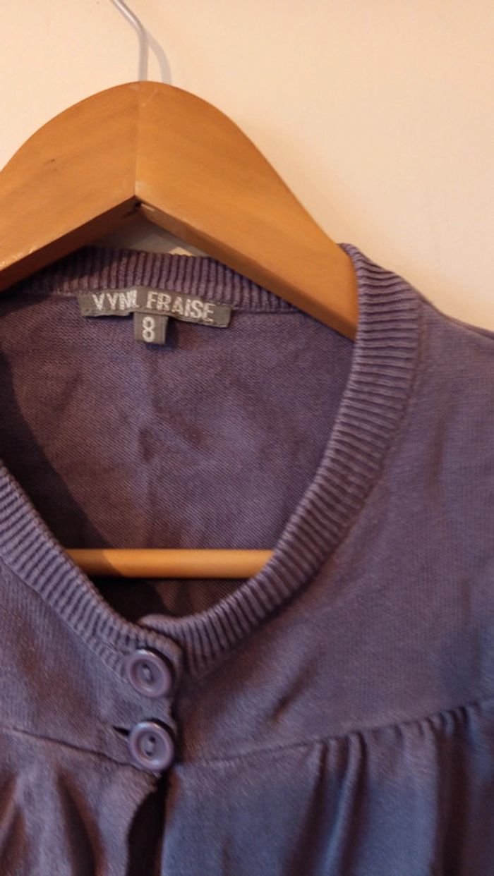 Gilet vynil fraise 8ans - photo numéro 3