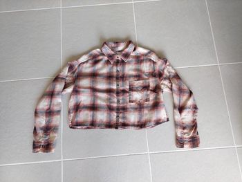 Chemise courte colorée manches longues Hollister taille S / 36