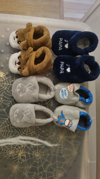 Lot chausson bebe pied 