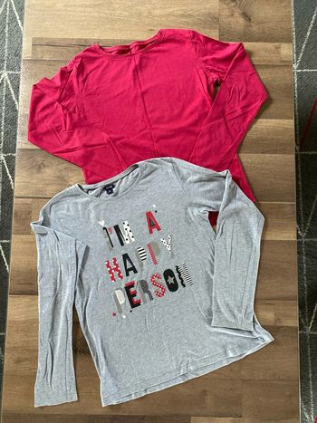2 tee-shirts manches longues fille Kiabi