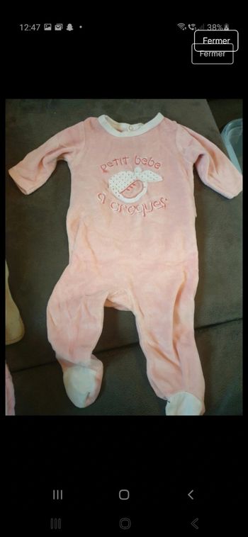 Lot 3 pyjama fille 3 mois