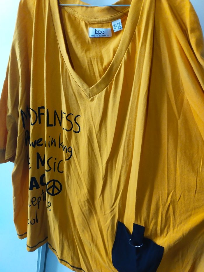 T-shirt jaune BPC taille 58/60 - photo numéro 4