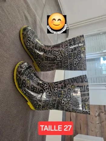 Botte garçon T27 pluie