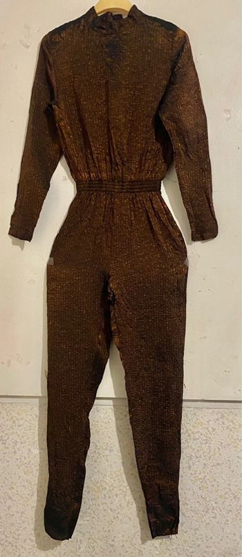 Magnifique combinaison vintage mordoré bronze 34