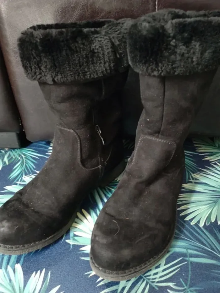 Bottes noires fille 37