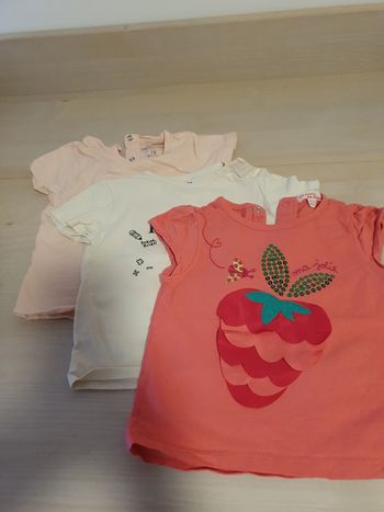 Lot 3 t-shirts courtes manches