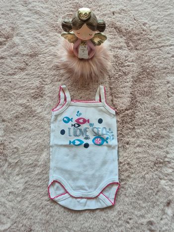 Body débardeur  blanc absorba 3 mois