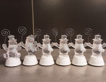 Ensemble figurines porte messages