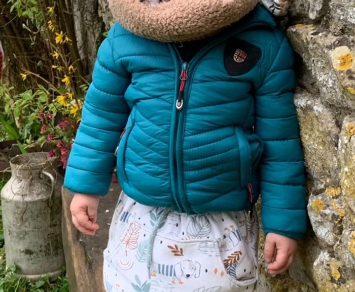 Doudoune à capuche Geonorway Expédition Bleu Canard Taille 3 ans - photo numéro 5