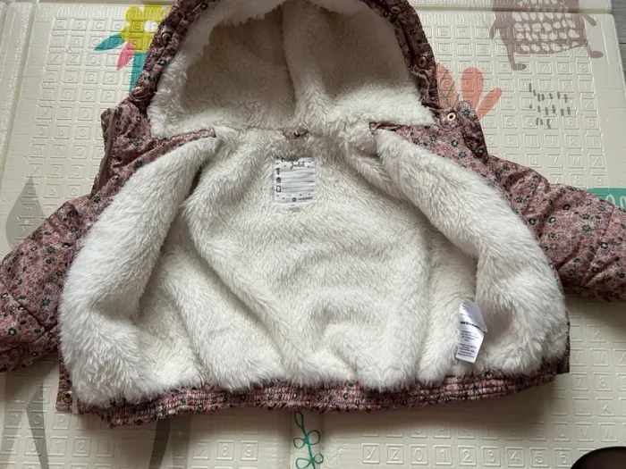 Doudoune floral fourré 2 ans - photo numéro 2