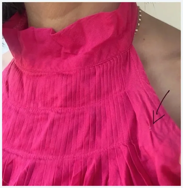 Blouse Kookai rose fuchsia 38 épaules dénudées - photo numéro 4