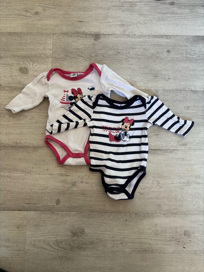 Lot de 2 bodies 3 mois Disney