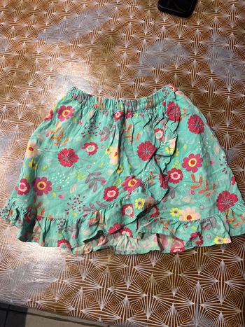 Jupe short fleur