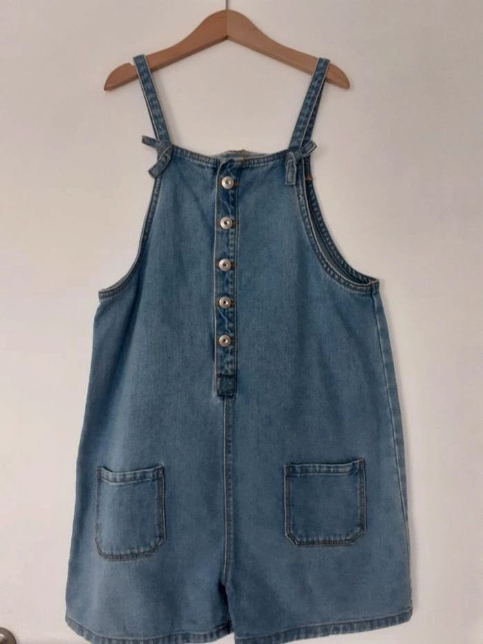 Salopette courte en jean / combishort 12 ans Vertbaudet